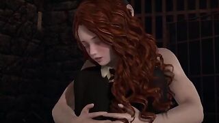Harry Potter fucked his girlfriend Hermione Granger on the third floor