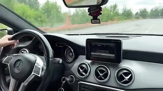 An Italian girl buys a used car and fucks the salesman in it. Hot!