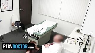 The redhead girl visited the doctor but had no money
