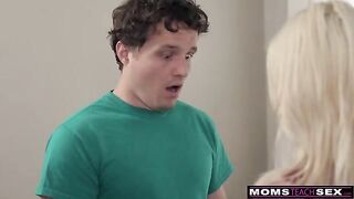 Stepson’s Favorite Fantasy Is a Hot MILF with Big Tits Fucking Him