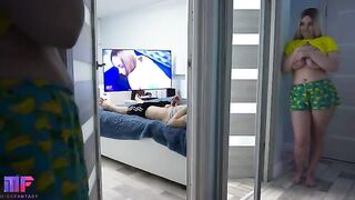 The stepdaughter continues to spy on her stepdad in part 2