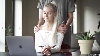 I was creampied during a zoom class by a cute guy - Eva Elfie