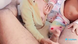 A trio with a pregnant woman of 6 months is absolutely delicious