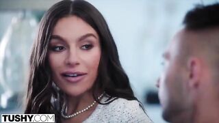 Gorgeous brunette April tries anal for the first time in stunning TUSHY HD