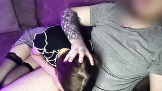 Got horny while sitting next to this girl and fucked her in the mouth - Sunako_Kirishiki