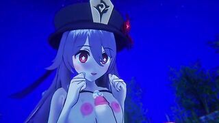 Hu Tao Genshin Impact 3D HENTAI Remake Shortver - Hu Tao in doggystyle action