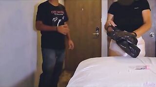 I ordered a delivery and the guy was very nice, real sex