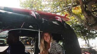 A couple enjoys passionate sex on a surfing trip in this steamy vlog
