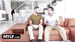 The hot MILF from Mylf seduced the young army brat with heroes’ welcome