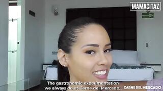 Brunette hottie Andreina De Luxe shakes big ass on the biggest cock ever