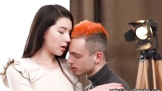 Day pickup results in a hot hookup for this young slutty teeny