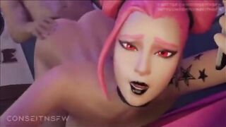 Hot compilation of hentai 3D scenes from Fortnite Haze with amazing animations