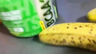A stepson pulled a prank on his sexy stepmom in the kitchen. She got wet