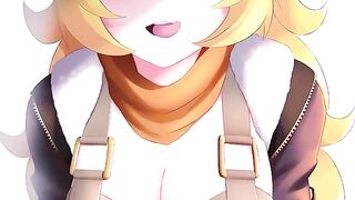 Yang teaches edging by controlling her orgasm in RWBY style