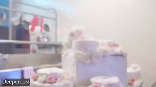 The baker competes with the man in the kitchen for Alyx Star