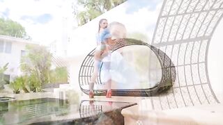 Brunette babe Hime Marie gets her asshole gapped and stuffed with two cocks