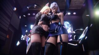 OUT Meet N Greet Part 2 Ahri Evelynn - a scissoring session with League of Legends flair