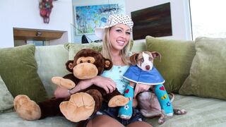 Brunette ass slut Zoey Monroe gets banged by Frenchman