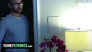 Pervert Stepdad fucks stepdaughter Vanna Bardot while her stepmom’s in the room