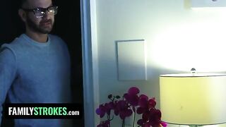 Pervert Stepdad fucks stepdaughter Vanna Bardot while her stepmom’s in the room