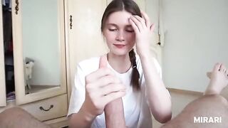 This cum hungry college teen is down to fuck and sucks hard - MIRARI
