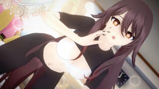 Hentai Hu Tao enjoying sex in a casual outfit from Genshin Impact
