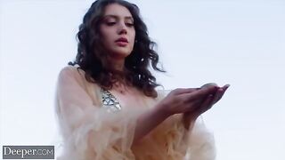 The fantasy threesome with a goddess Elena Koshka is too deep