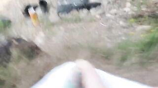 A sexy girl is fucking with stranger on the beach