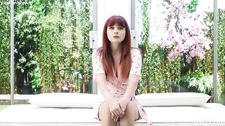 Redhead with a perfect body gets fucked during her casting session