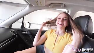 The guy penetrated a hairy pussy of beautiful Laney Grey in POV style
