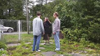 Hard fucking in the village with intense passion