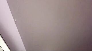 Blonde fucks publicly in the airport, getting cum on her boobs
