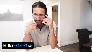 A pervert stepdad punished his stepdaughter Britt Blair for being naughty
