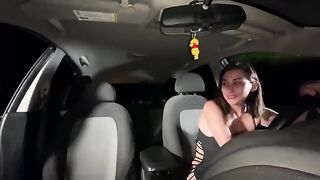 My girlfriend consoles me in the car with my friend