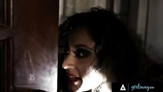 An investigator, Riley Reid, gets intimate with a hooker, Reena Sky, to gather information