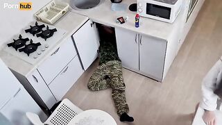 A girl is very angry with her husband, getting locked out again