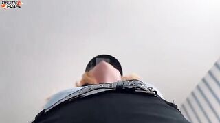 A sexy girl arranged a surprise and sat on my face in police attire