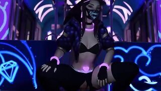 3D Hentai: LoL League of Legends Ahri Akali Uncensored Compilation