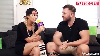 Ebony German pornstar Josy Black has hard interracial sex with an amateur guy - LetsDoeIt