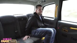 A fake taxi ride with Lady Gang ends up in hardcore anal action