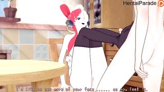Hentai with a private show featuring Uta from the One Piece series