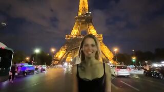 Petite teen gets slapped, choked, and fucked hard on the couch in Paris