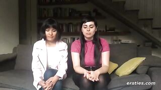 Two hot lesbians enjoy a passionate sex session
