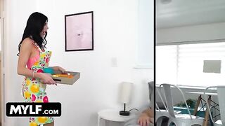 Piper Press is a perfect housewife who enjoys her daily tasks and rough sex