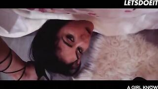 Two passionate roommates cannot restrain their sexual energy and eat each other’s pussies