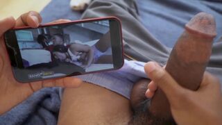 Lil D jerking off to his own bangbros video featuring Julz Gotti is so meta