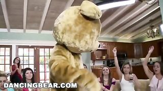 Crazy chicks are having fun with guys in an intense orgy