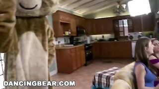 Crazy chicks are having fun with guys in an intense orgy