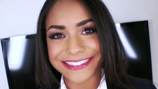 Nicole Bexley is a schoolgirl with big tits who loves to be fucked hard