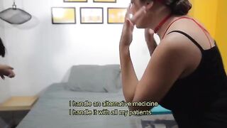 The doctor, a stunning Sara Blonde, calmed Salome Gil's condition with intense intimacy